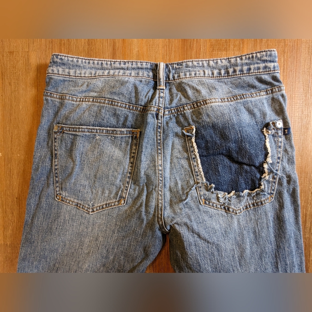 3 FOR 25$! Anthropologie Pilcro Jeans Slim High Rise Destroyed SIZE 27 - Picture 5 of 14